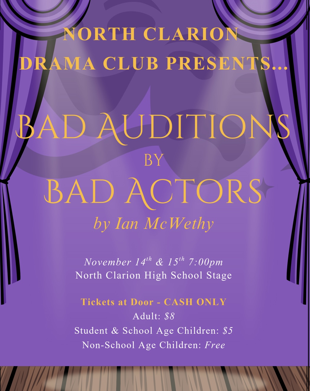 FALL PLAY - November 14 and 15