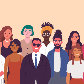 colored image of a group of teachers