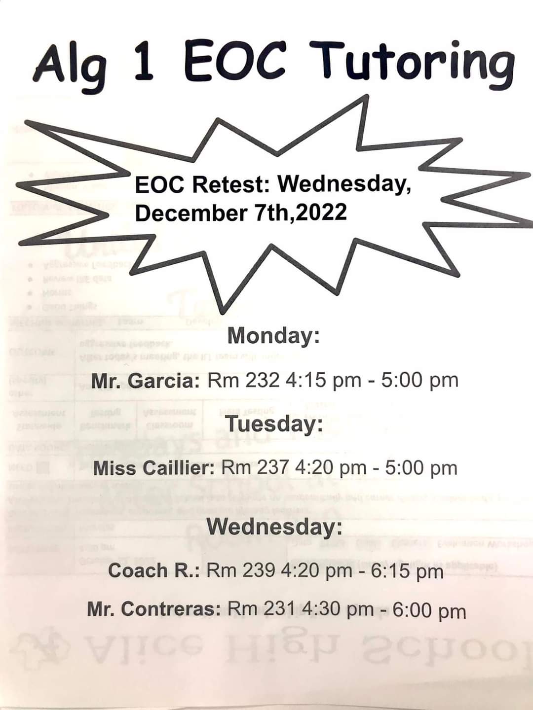 ALGEBRA 1 TUTORING
