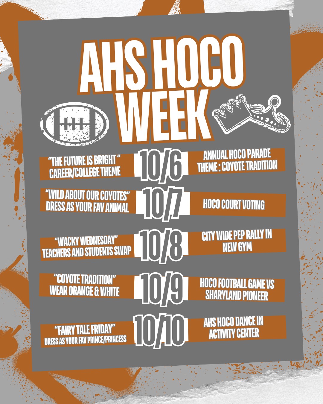 🎉 Homecoming Week Reminder! 🎉 