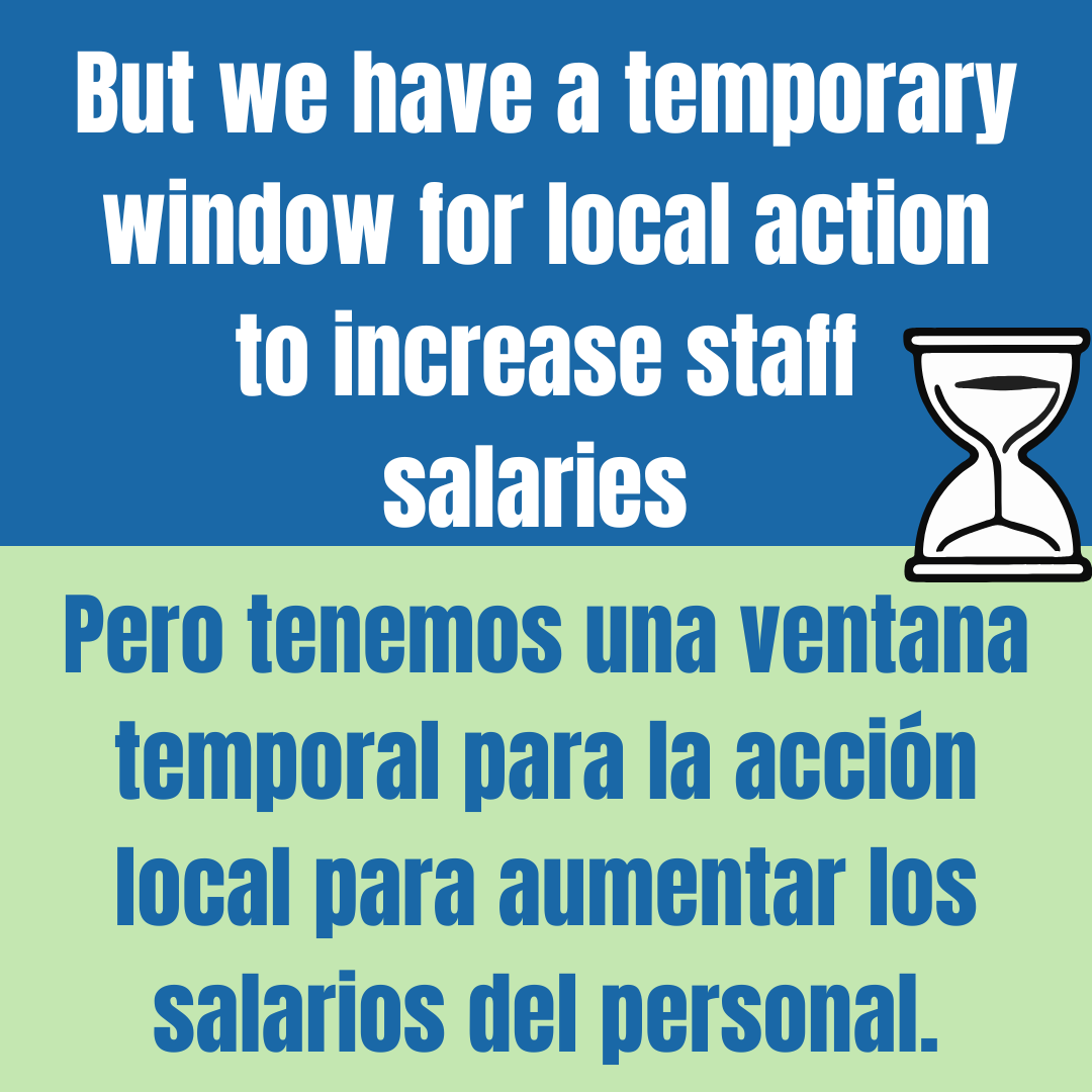 We have a temporary window for local action