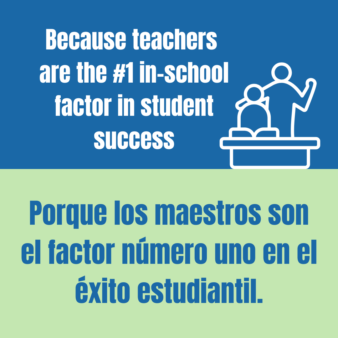 Because teachers are number 1