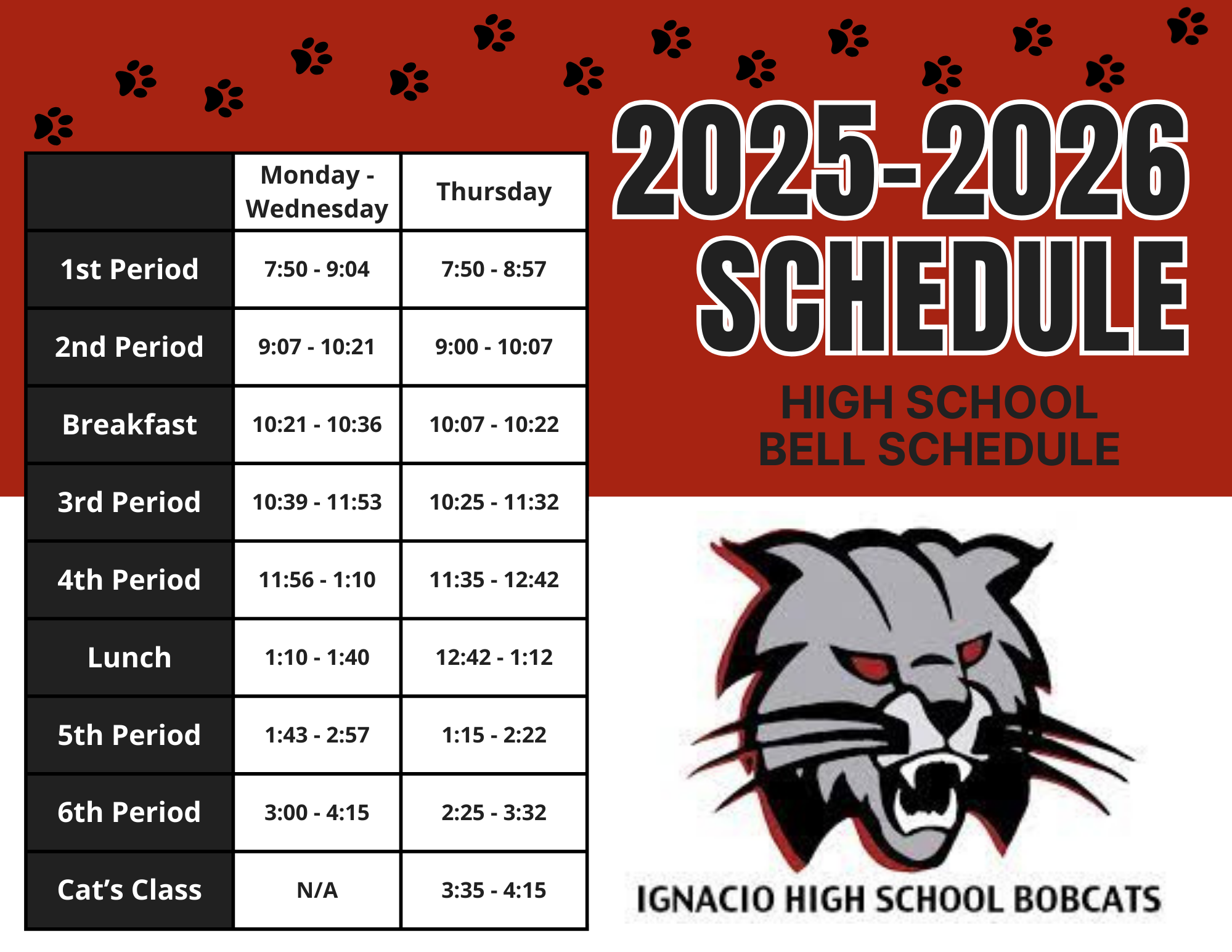 IHS Bell Schedule