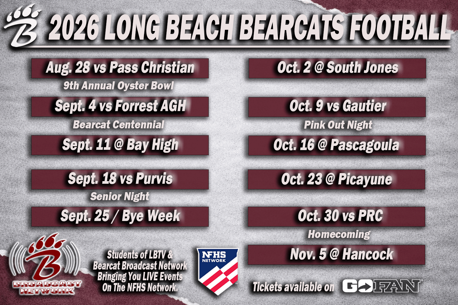 football schedule