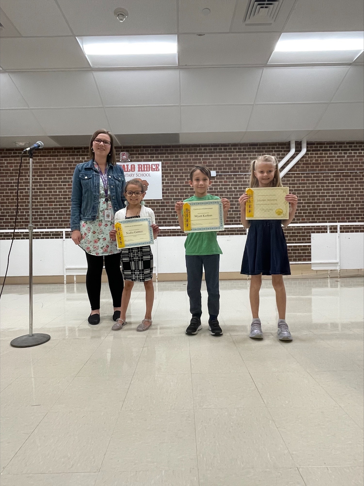 1st Graders Awarded