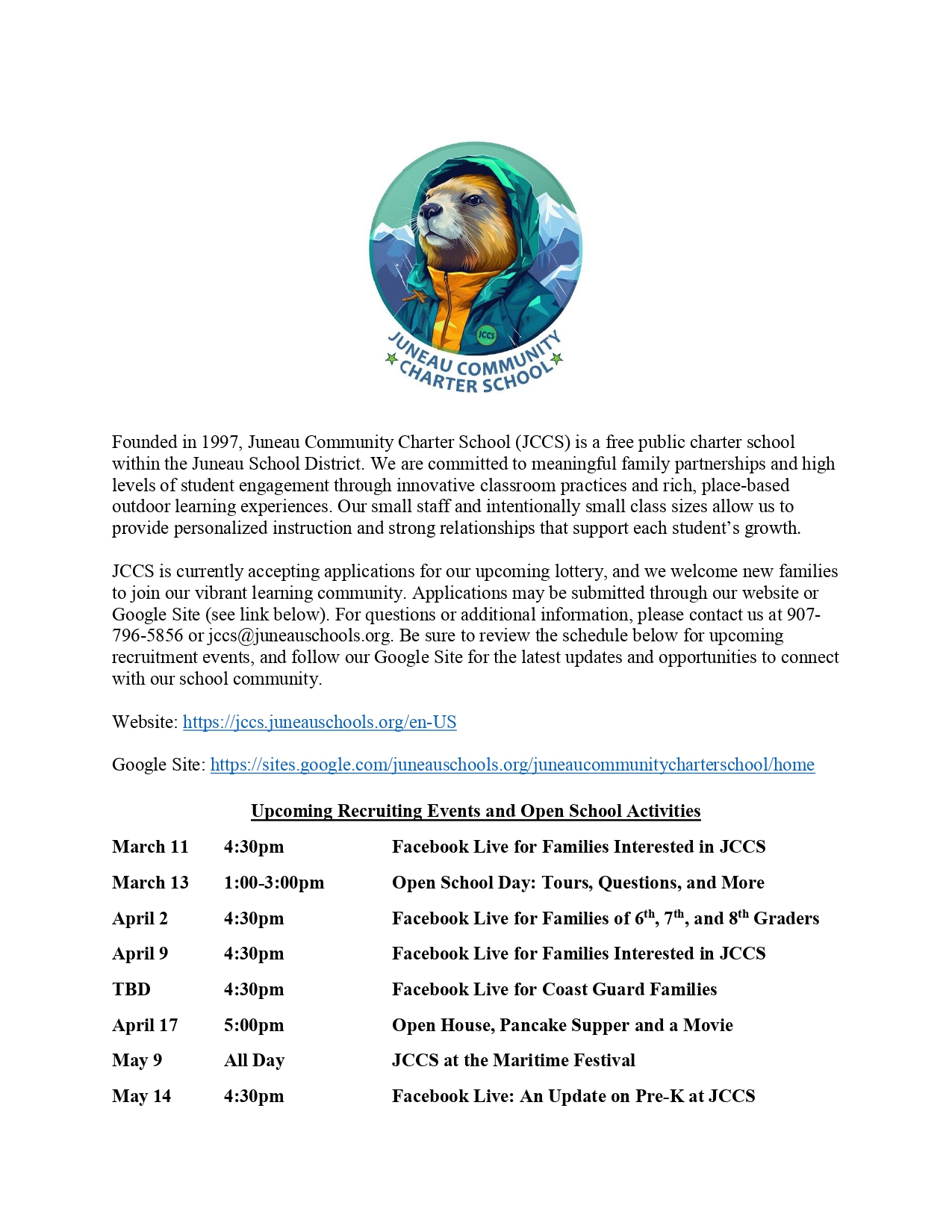 Upcoming Recruitment Events