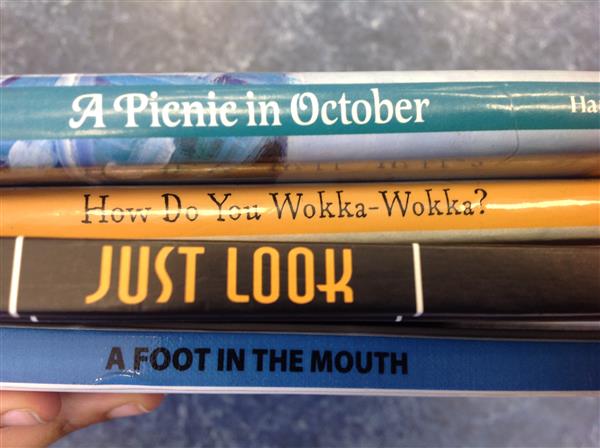 image of a stack of books