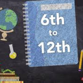 school notebook with 6th to 12th on it 