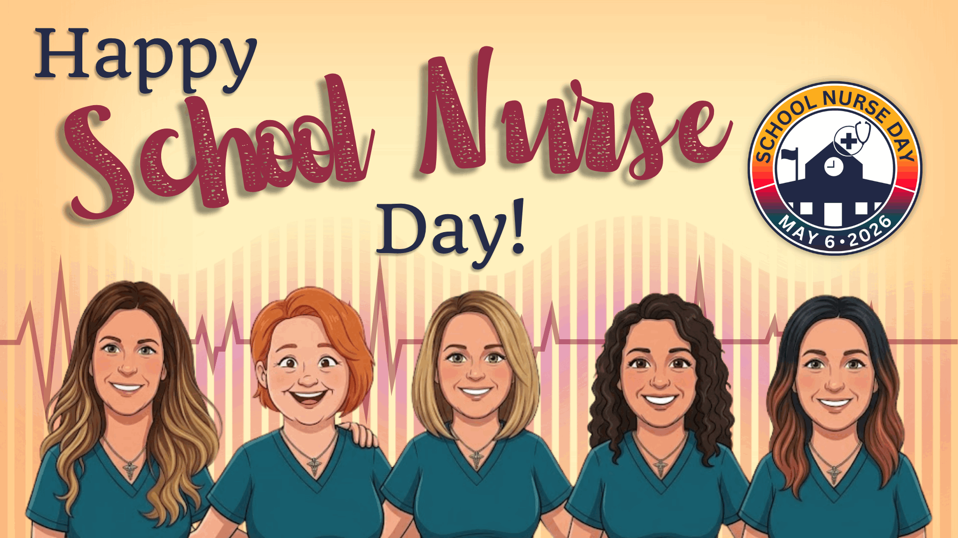 Happy School Nurse Graphic with thatnk you