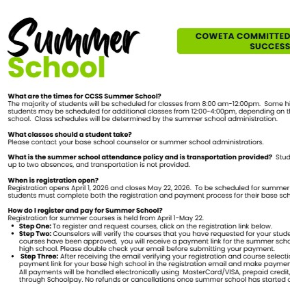 2026 Summer School information