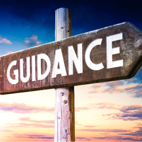Help, support, advice, guidance sign