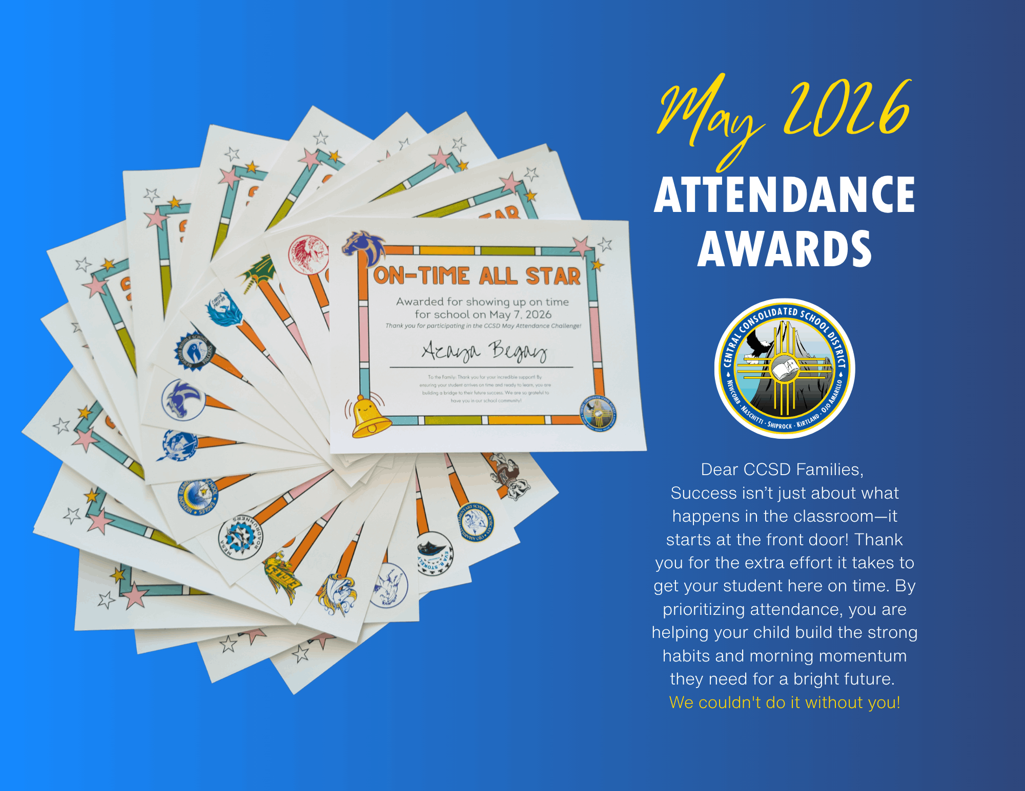 May 2026 Attendance Awards