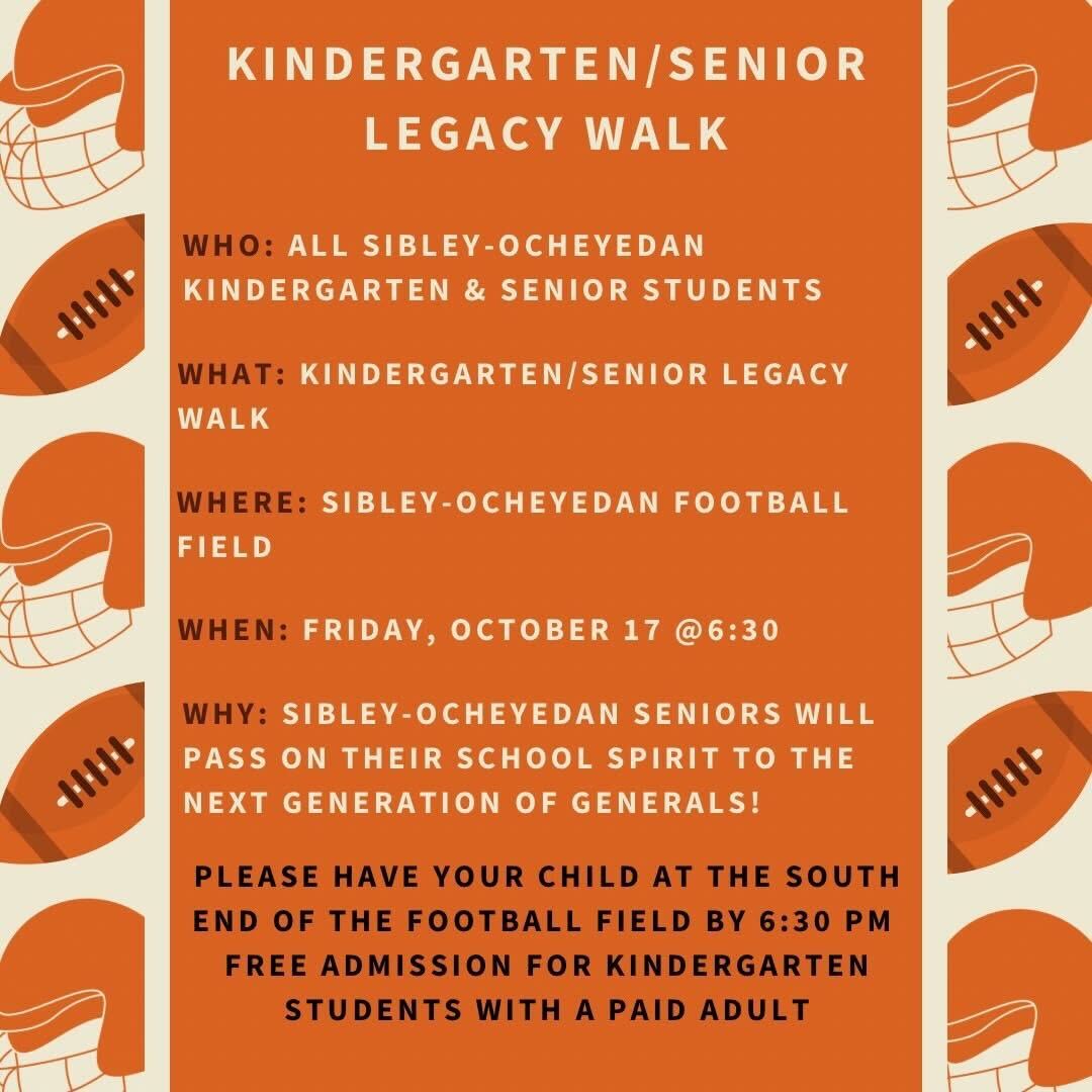 Join us for the Kindergarten/Senior Legacy Walk!