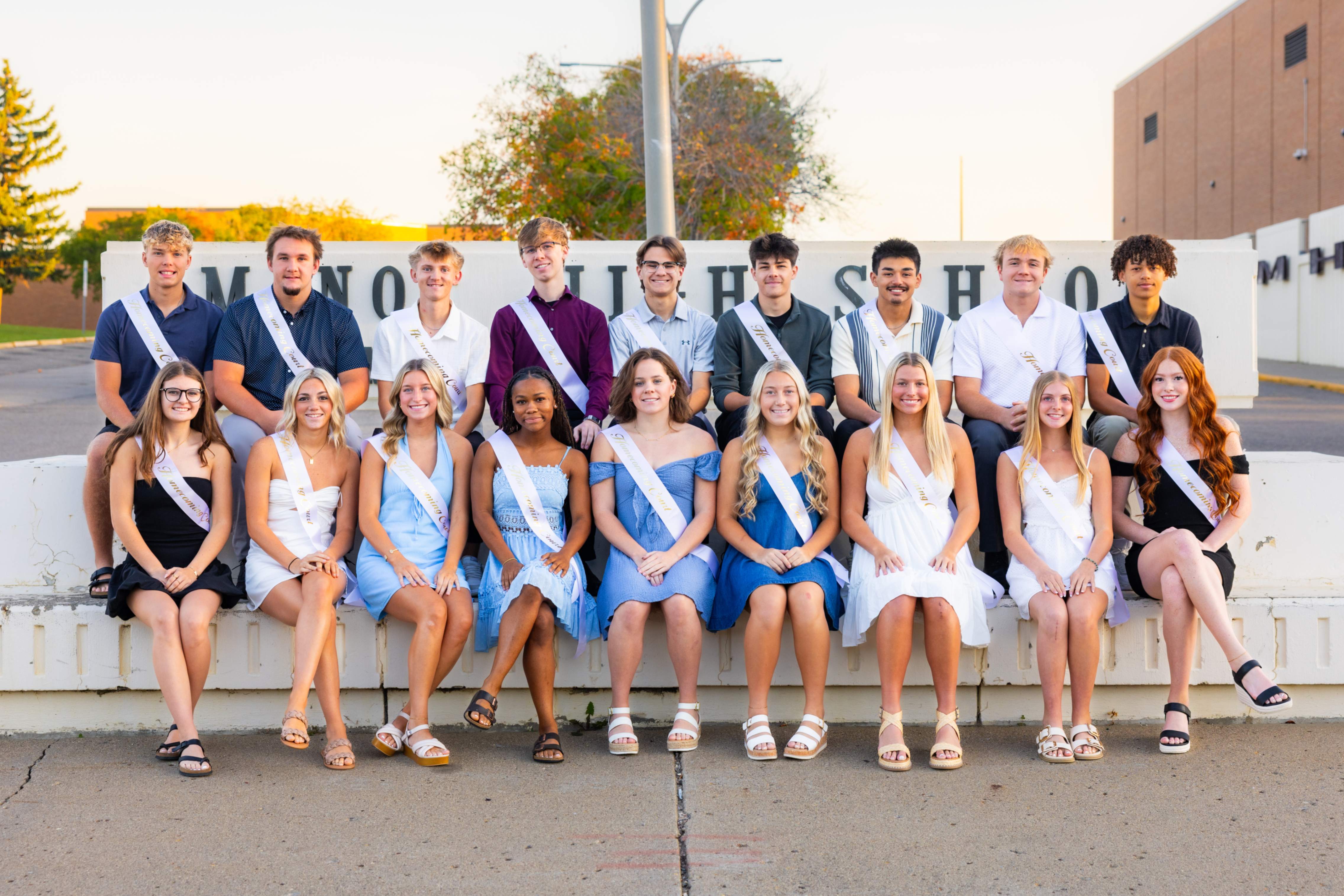 2025 Minot High School Homecoming Court