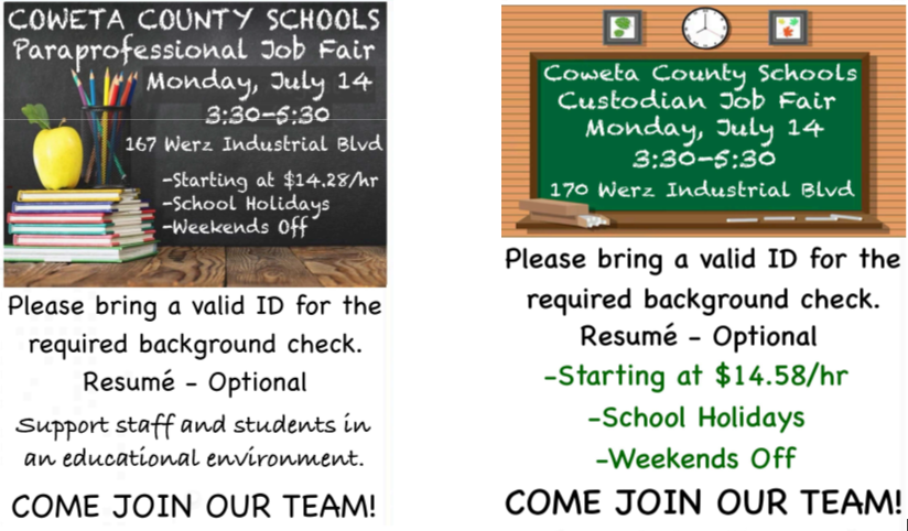 Upcoming Job Fair