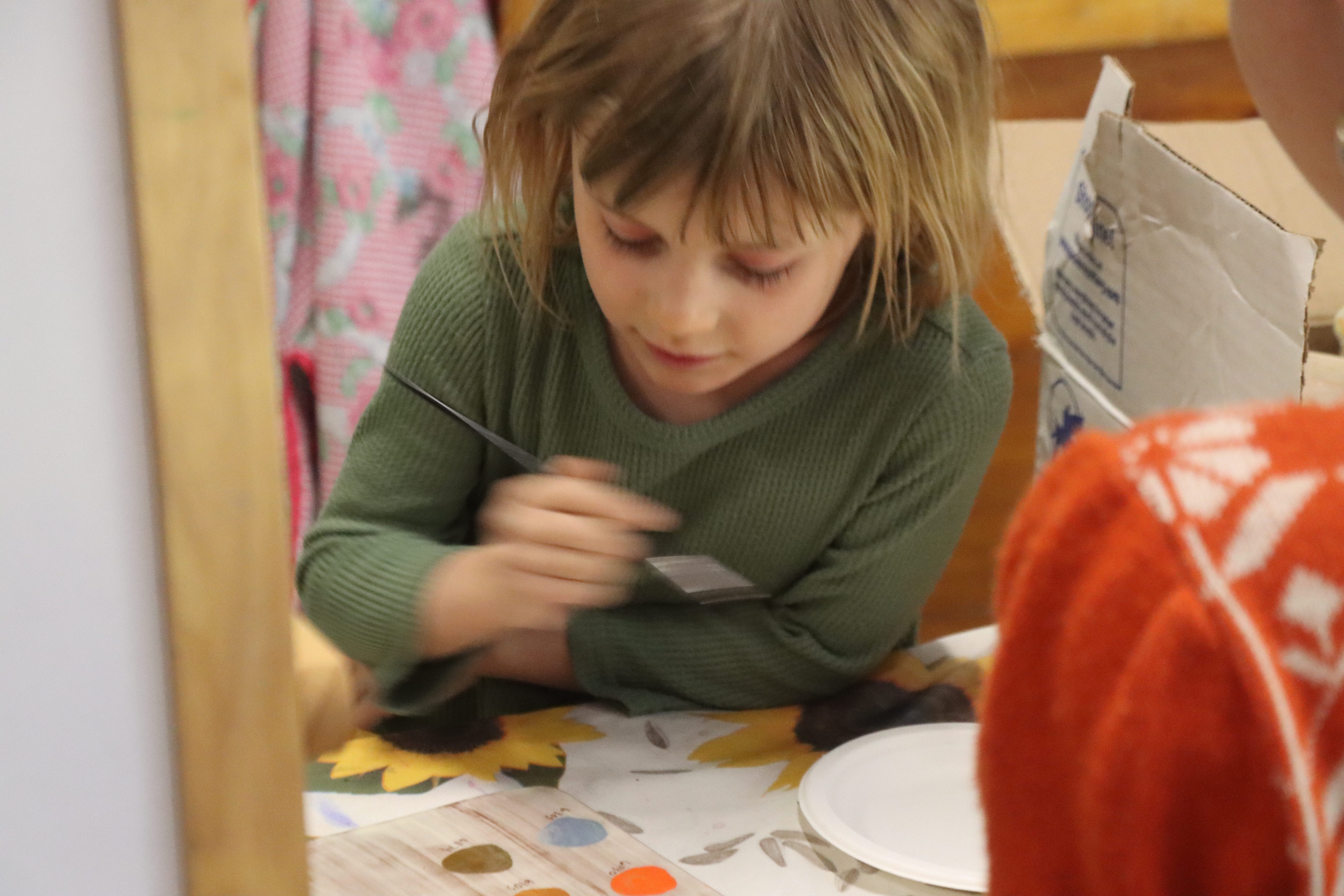 child painting clay art