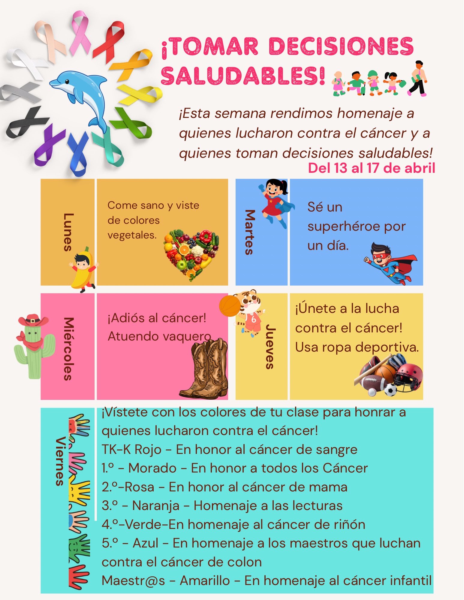 Decisiones Saludables: Semana de Espíritu 