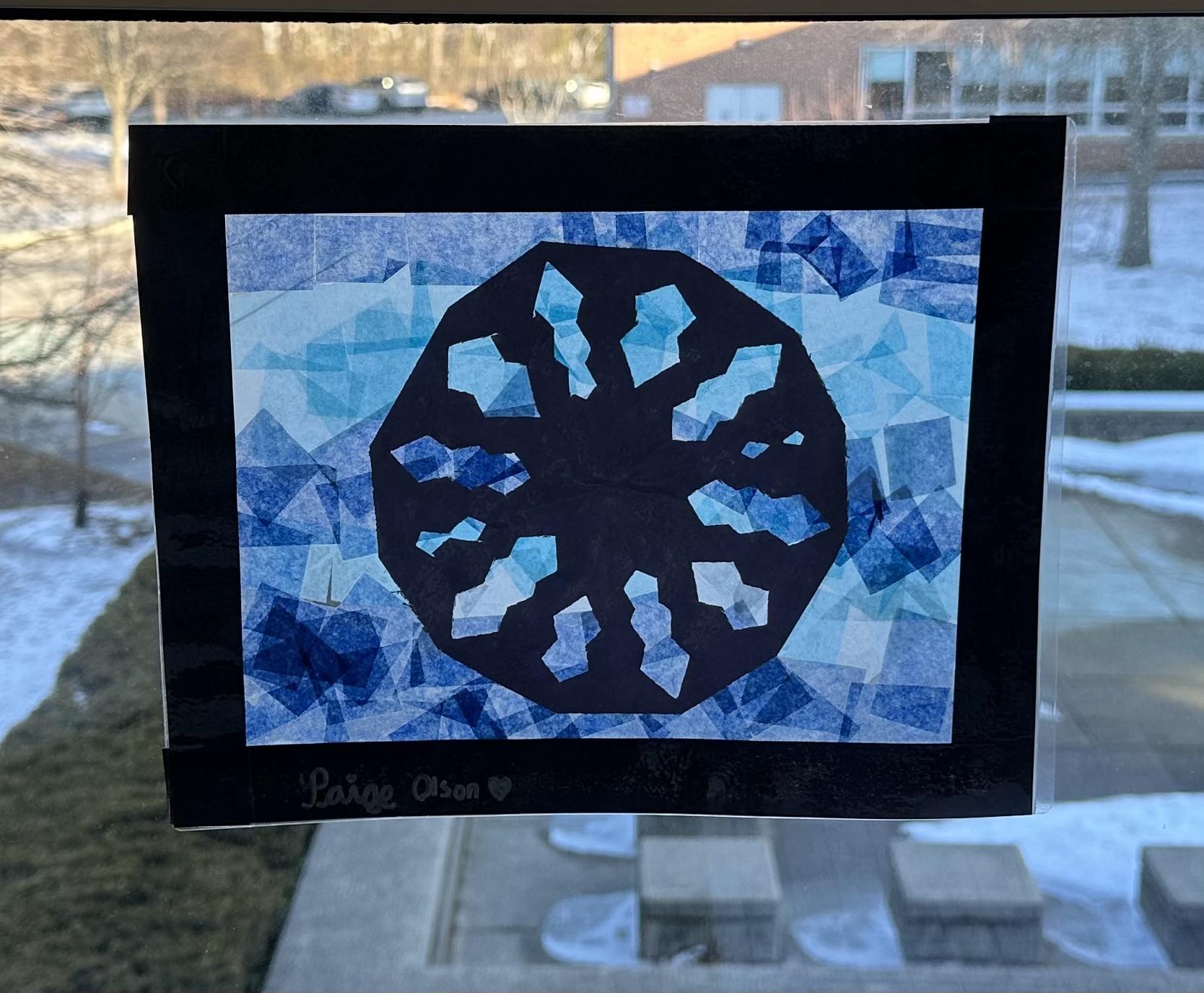 Stained Glass Snowflakes