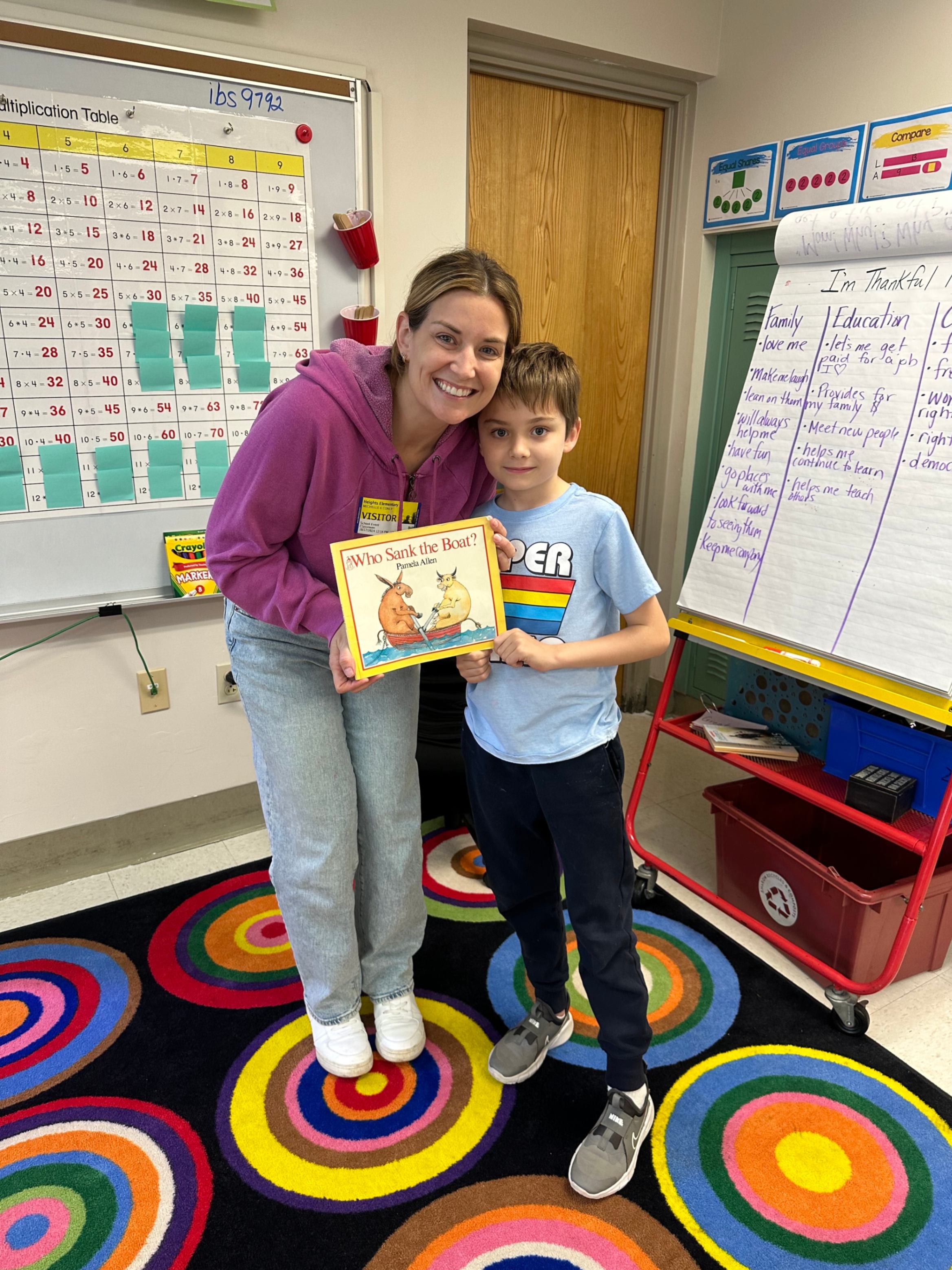 Mrs. Conly- Who Sank the Boat by Pamela Allen