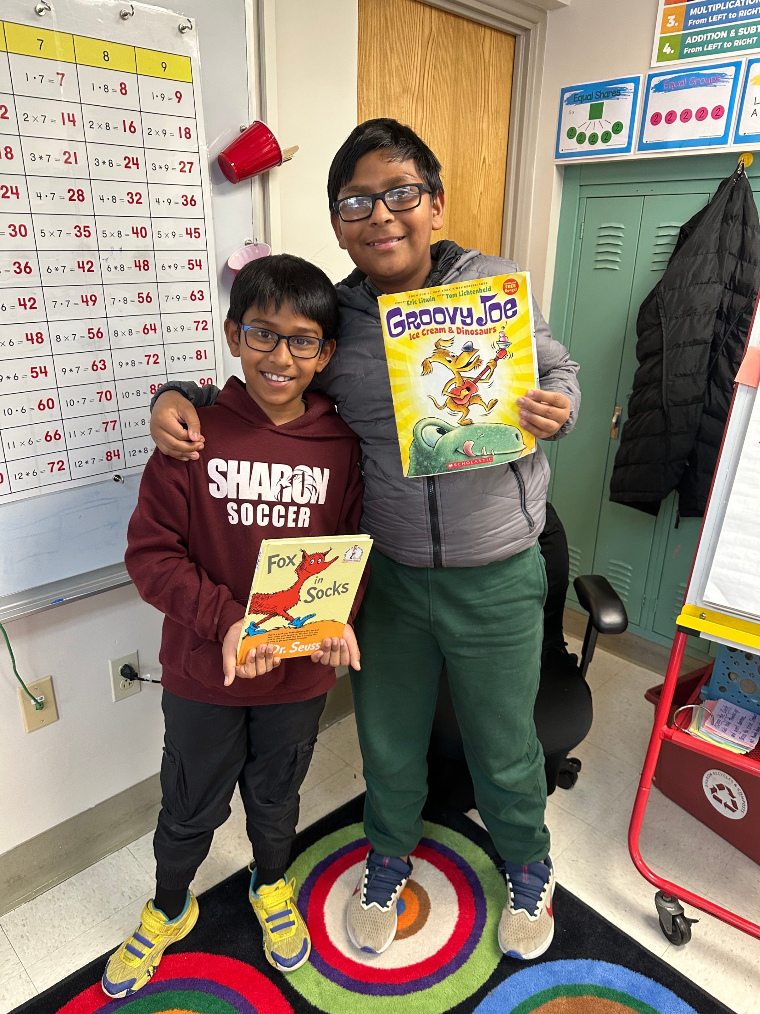 Aayan Islam- Groovy Joe Ice Cream and Dinosaurs by Eric Litwin and Dr. Suess's Fox in Socks