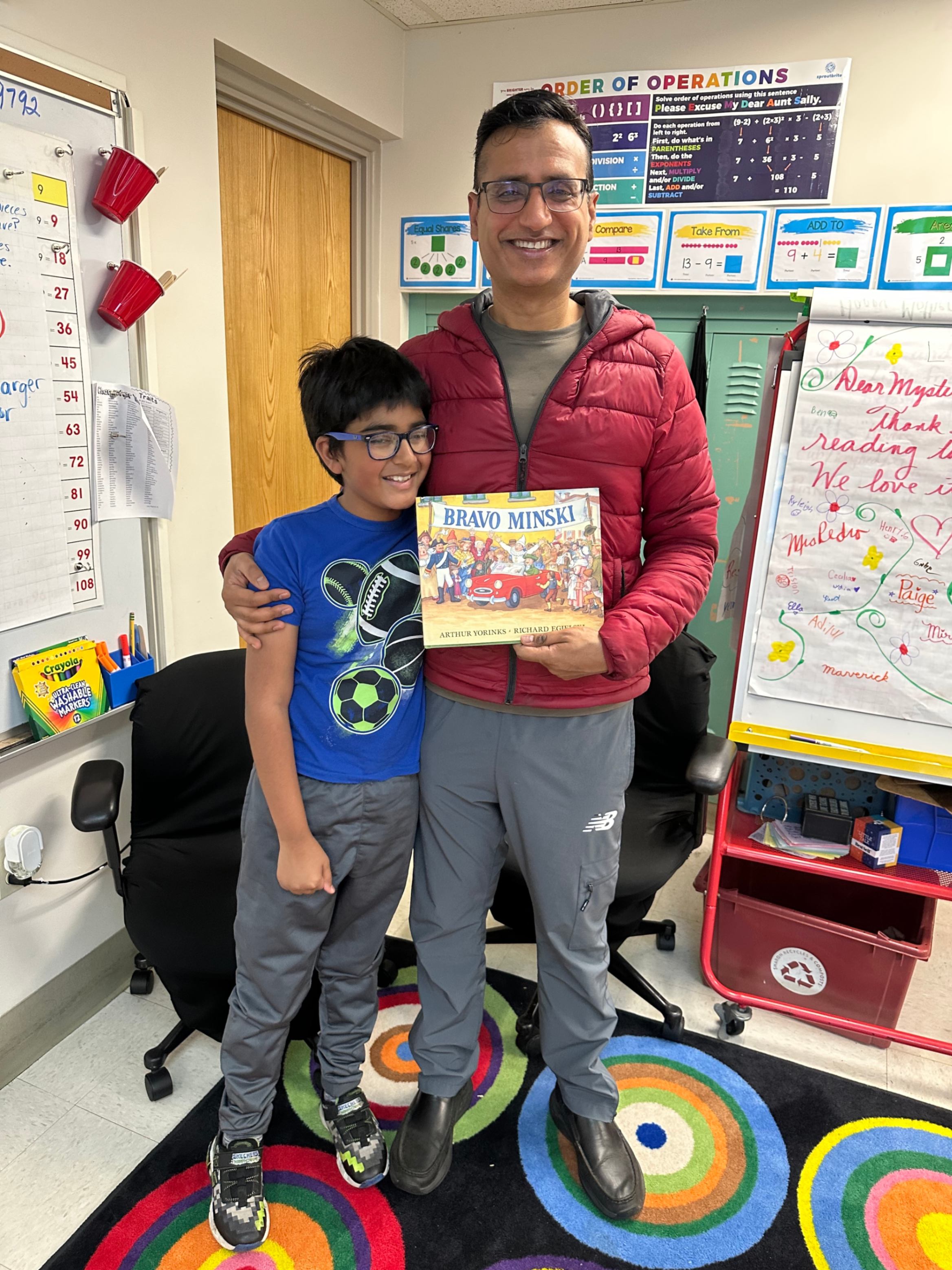 Mr. Agarwal read Bravo Minski by Arthur Yorinks