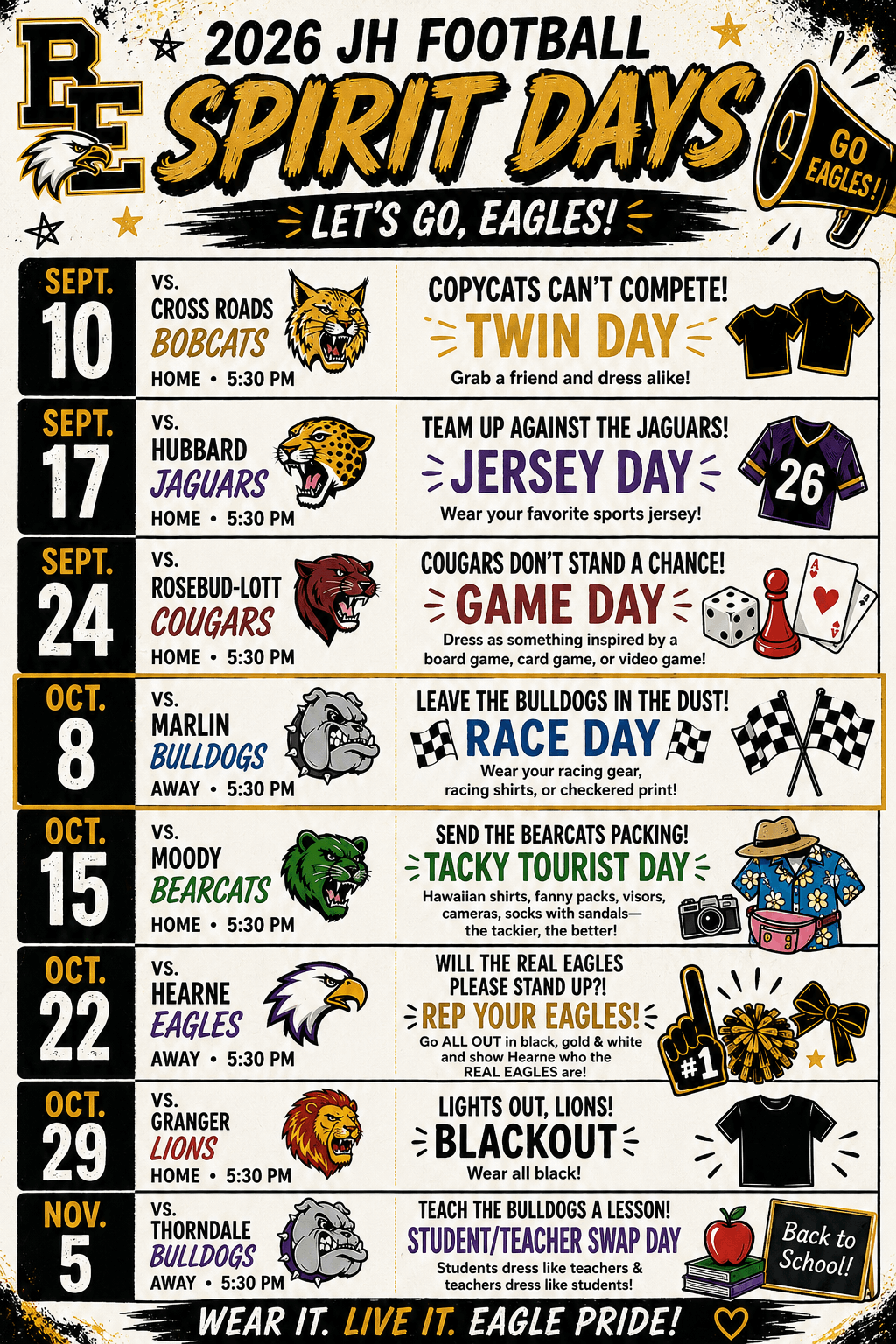 jh spirit days